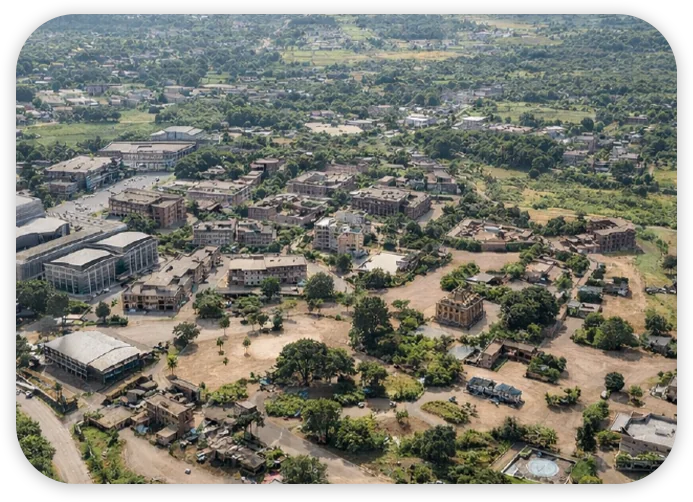 Swastik Bhoomi production campus from above
